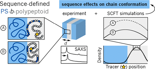 Sequence Effects on Block Copolymer Self-Assembly and Segregation Strength Utilizing Sequence-Defined Polypeptoids